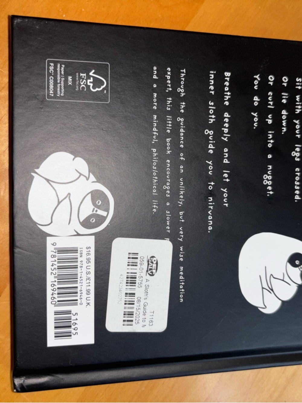 A Sloth's Guide to Mindfulness - Preloved book - Picture 3 of 4
